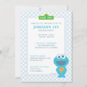 Cookie Monster Baby Birthday Kaart (Voorkant)