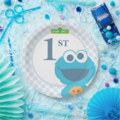 Cookie Monster Baby Birthday Papieren Bordje (Feest)