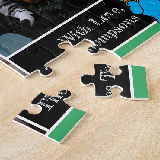 Cookie Monster Baby Foto Puzzle Legpuzzel (Zijkant)