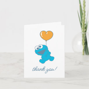 Cookie Monster Baby shower Bedankkaart