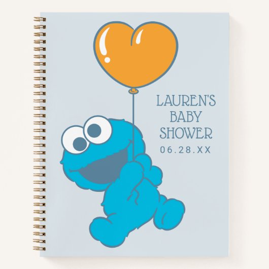 Cookie Monster Baby shower Gast & Geschenkenlijst Notitieboek (Voorkant)