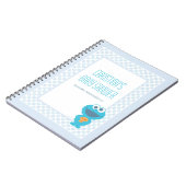 Cookie Monster Baby shower Gast & Geschenkenlijst Notitieboek (Linkerzijde)