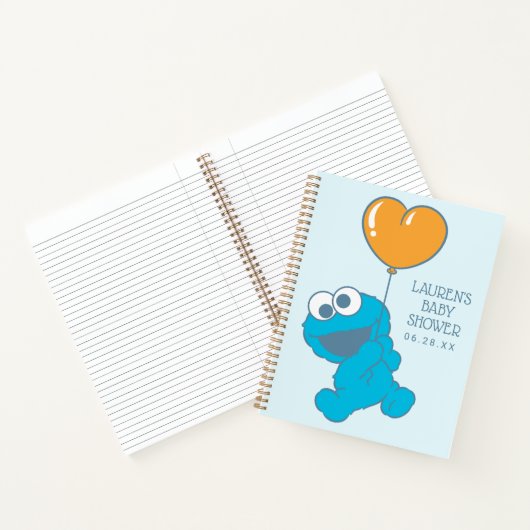 Cookie Monster Baby shower Gast & Geschenkenlijst Notitieboek (Binnen)