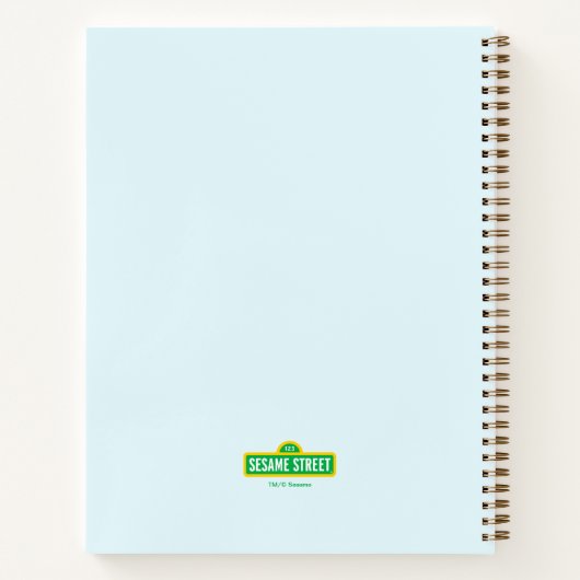 Cookie Monster Baby shower Gast & Geschenkenlijst Notitieboek (Achterkant)