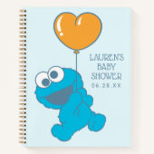 Cookie Monster Baby shower Gast & Geschenkenlijst Notitieboek (Voorkant)