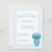 Cookie Monster Baby shower nodigt uit Kaart (Voorkant)