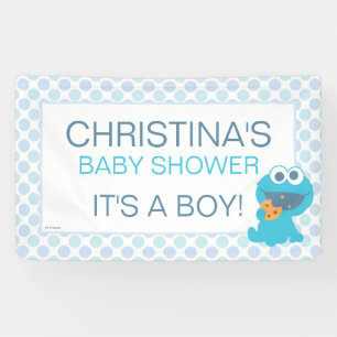 Cookie Monster Baby shower Spandoek