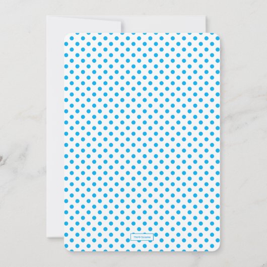 Cookie Monster Baby shower Uitnodiging (Achterkant)