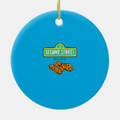 Cookie Monster Baby's 1st Christmas Photo Ceramic  Keramisch Ornament (Achterkant)