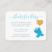 Cookie Monster Balloon Verzoek om Invoegen Plaatskaartje (Voorkant)