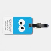 Cookie Monster Big Face Bagagelabel (Achterkant horizontaal)