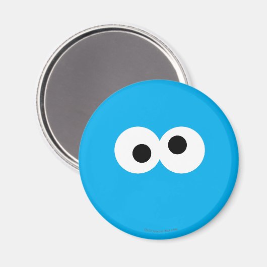 Cookie Monster Big Face Magneet (Voorkant / Achterkant)