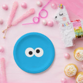 Cookie Monster Big Face Papieren Bordje (Feest)
