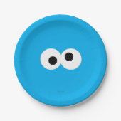 Cookie Monster Big Face Papieren Bordje (Voorkant)