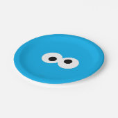 Cookie Monster Big Face Papieren Bordje (Gekanteld)