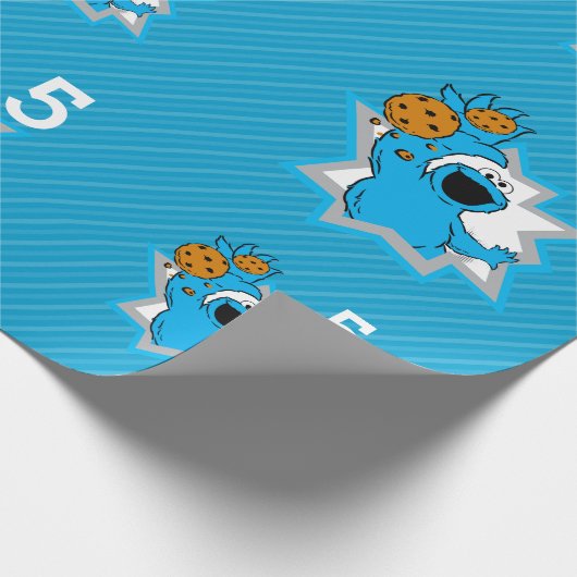 Cookie Monster Birthday Cadeaupapier (Hoek)