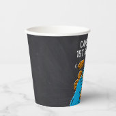 Cookie Monster Birthday Chalkboard Papieren Bekers (Voorkant)