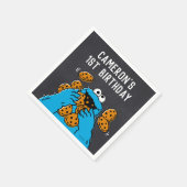 Cookie Monster Birthday Chalkboard Servet (Hoek)