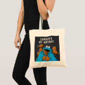 Cookie Monster Birthday Chalkboard Tote Bag (Voorkant (product))