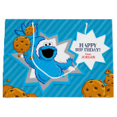 Cookie Monster Birthday Groot Cadeauzakje (Voorkant)