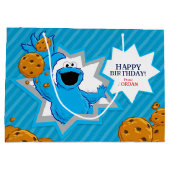 Cookie Monster Birthday Groot Cadeauzakje (Achterkant)