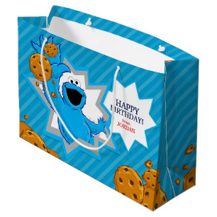 Cookie Monster Birthday Groot Cadeauzakje