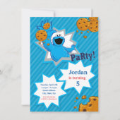 Cookie Monster Birthday Kaart (Voorkant)