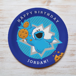 Cookie Monster Birthday Papieren Bordje