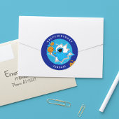 Cookie Monster Birthday Ronde Sticker