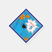 Cookie Monster Birthday Servetten (Hoek)