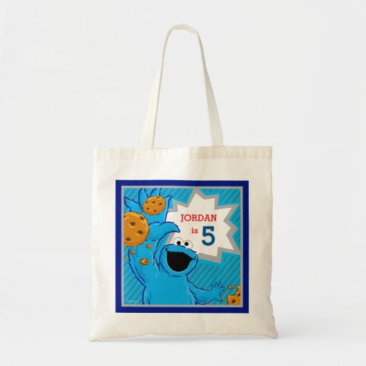 Cookie Monster Birthday Tote Bag (Voorkant)