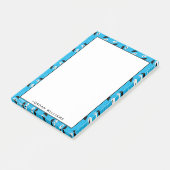 Cookie Monster bont gezichts patroon Post-it® Notes (Schuin)