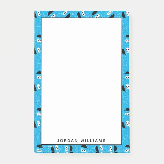 Cookie Monster bont gezichts patroon Post-it® Notes (Voorkant)