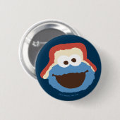 Cookie Monster Bosgezicht Ronde Button 5,7 Cm (Voorkant /achterkant)