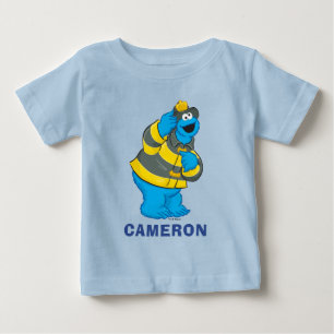 Cookie Monster Brandweerman Kostuum