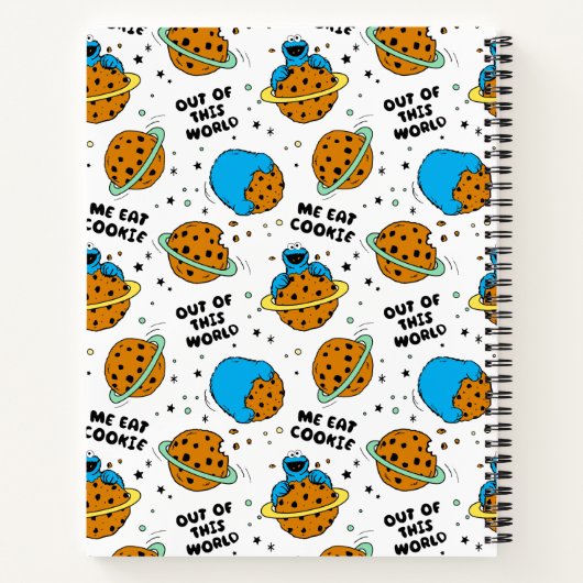 Cookie Monster | Buiten deze wereld Notitieboek (Achterkant)
