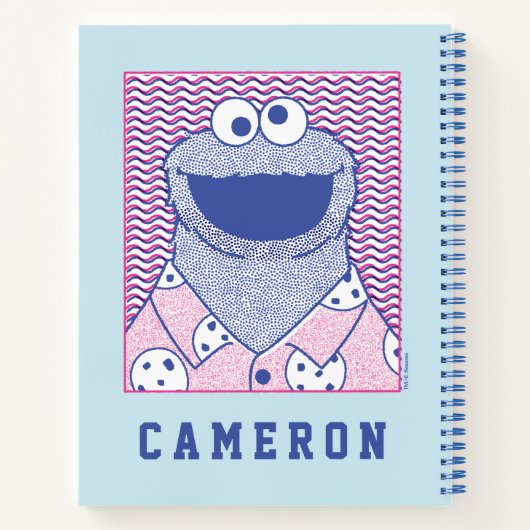 Cookie Monster | Button Down Cookie Shirt Notitieboek (Achterkant)