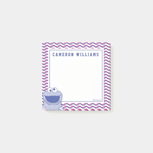 Cookie Monster | Button Down Cookie Shirt Post-it® Notes (Voorkant)