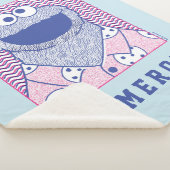 Cookie Monster | Button Down Cookie Shirt Sherpa Deken (3/4)