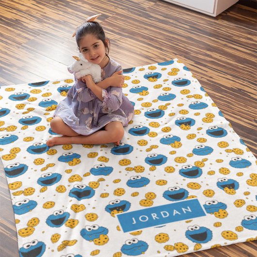 Cookie Monster | C is voor Cookie Patroon Fleece Deken