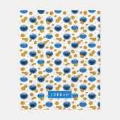 Cookie Monster | C is voor Cookie Patroon Fleece Deken (Voorkant)