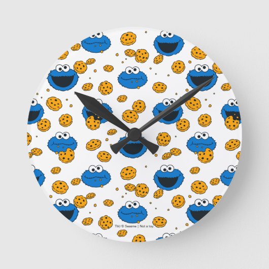 Cookie Monster | C is voor Cookie Patroon Ronde Klok (Voorkant)