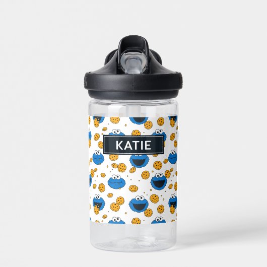 Cookie Monster | C is voor Cookie Patroon Waterfles (Voorkant)