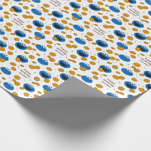 Cookie Monster | C is voor Cookie Pattern Cadeaupapier (Hoek)