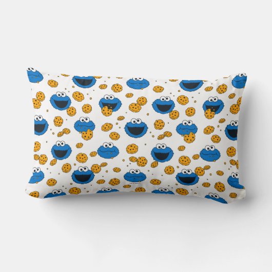 Cookie Monster | C is voor Cookie Pattern Kussen (Achterkant)