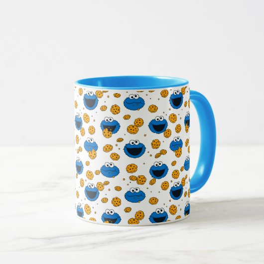 Cookie Monster | C is voor Cookie Pattern Mok (Voorkant rechts)