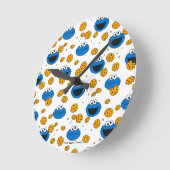 Cookie Monster | C is voor Cookie Pattern Ronde Klok (Hoek)