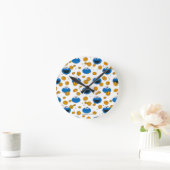 Cookie Monster | C is voor Cookie Pattern Ronde Klok (Huis)