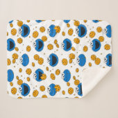 Cookie Monster | C is voor Cookie Pattern Sherpa Deken (Voorkant (horizontaal))