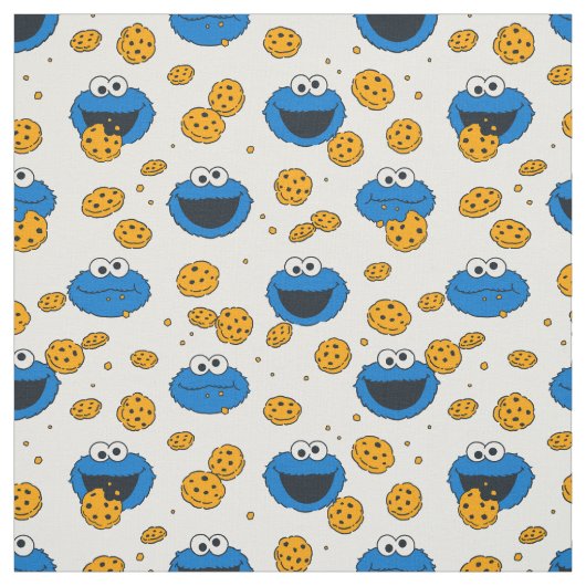Cookie Monster | C is voor Cookie Pattern Stof (Swatch)